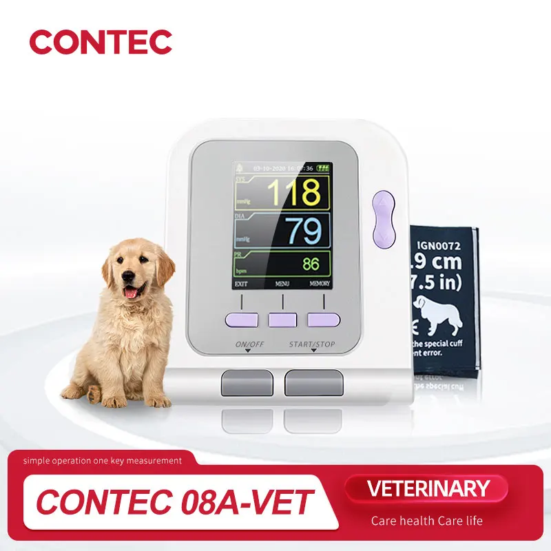 Monitor de presión arterial veterinario para gatos y perros pequeños