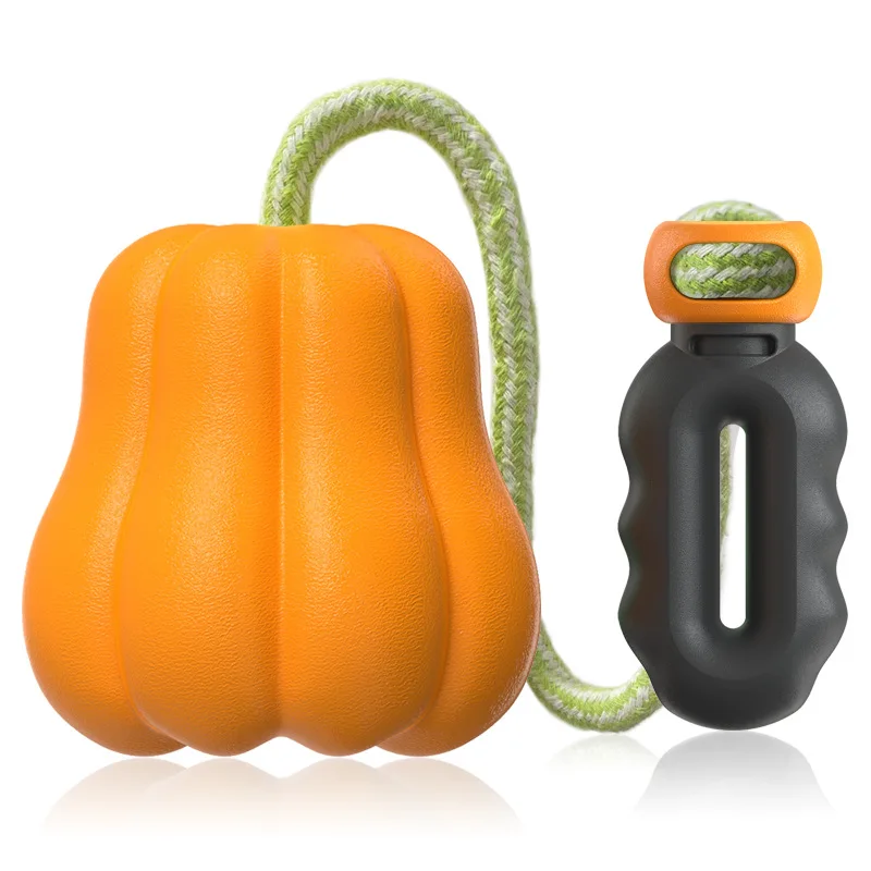 Suministros para mascotas Bola de calabaza de Halloween Juguetes para perros con sonido chirriante - imagen 5