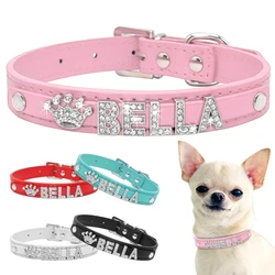 Collar brillante ajustable cómodo para perros pequeños