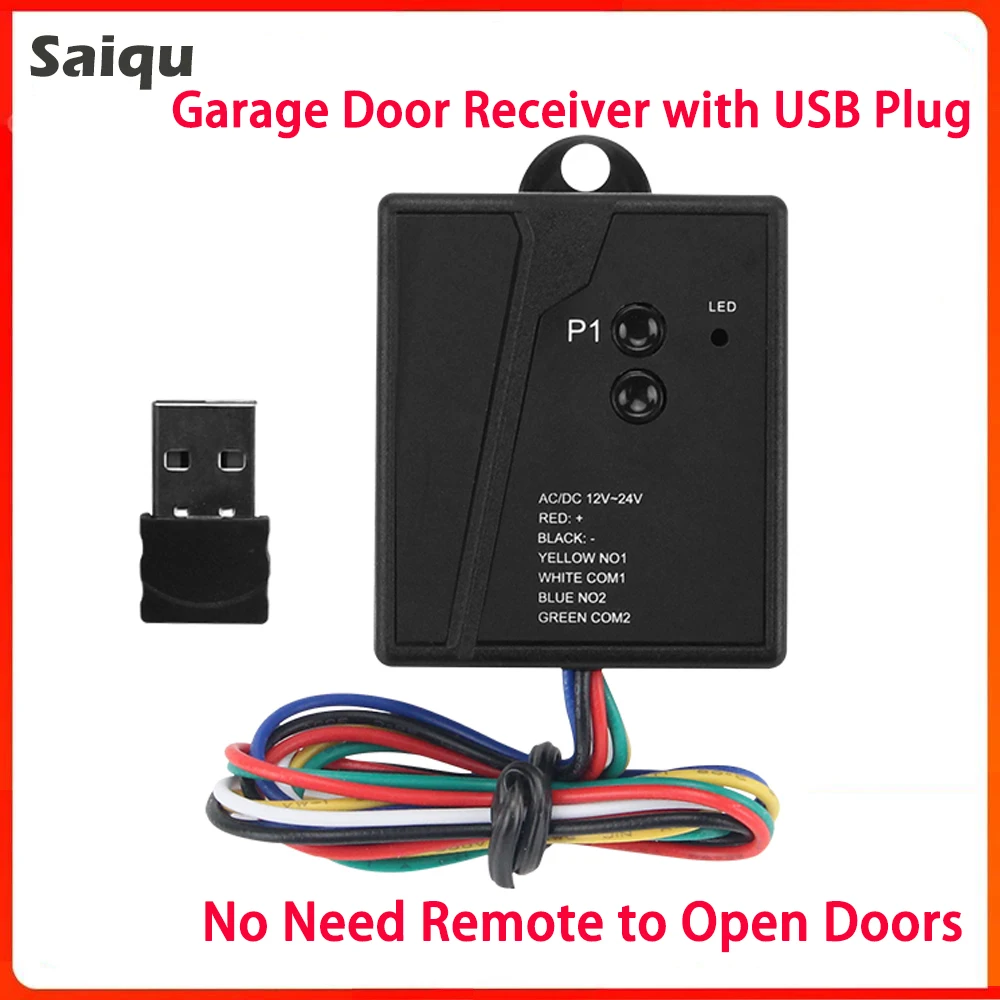 Receptor de apertura de puerta de garaje universal y transmisor USB