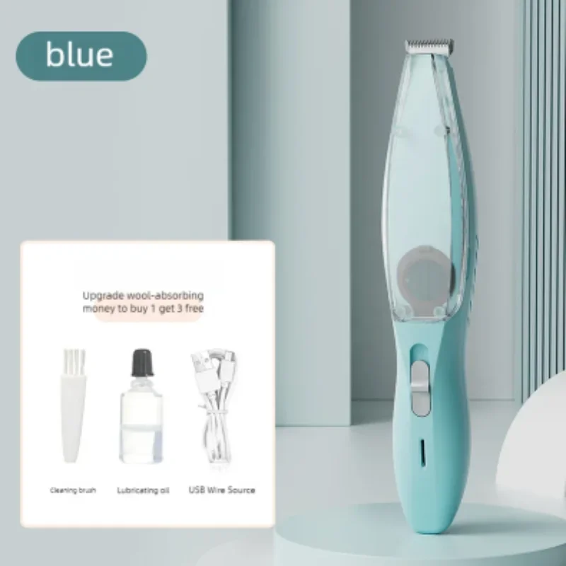 Kit de cortapelos para el cuidado de mascotas, recortador de pelo eléctrico para perros y gatos con succión para pies y uñas, herramientas de aseo profesionales - imagen 2