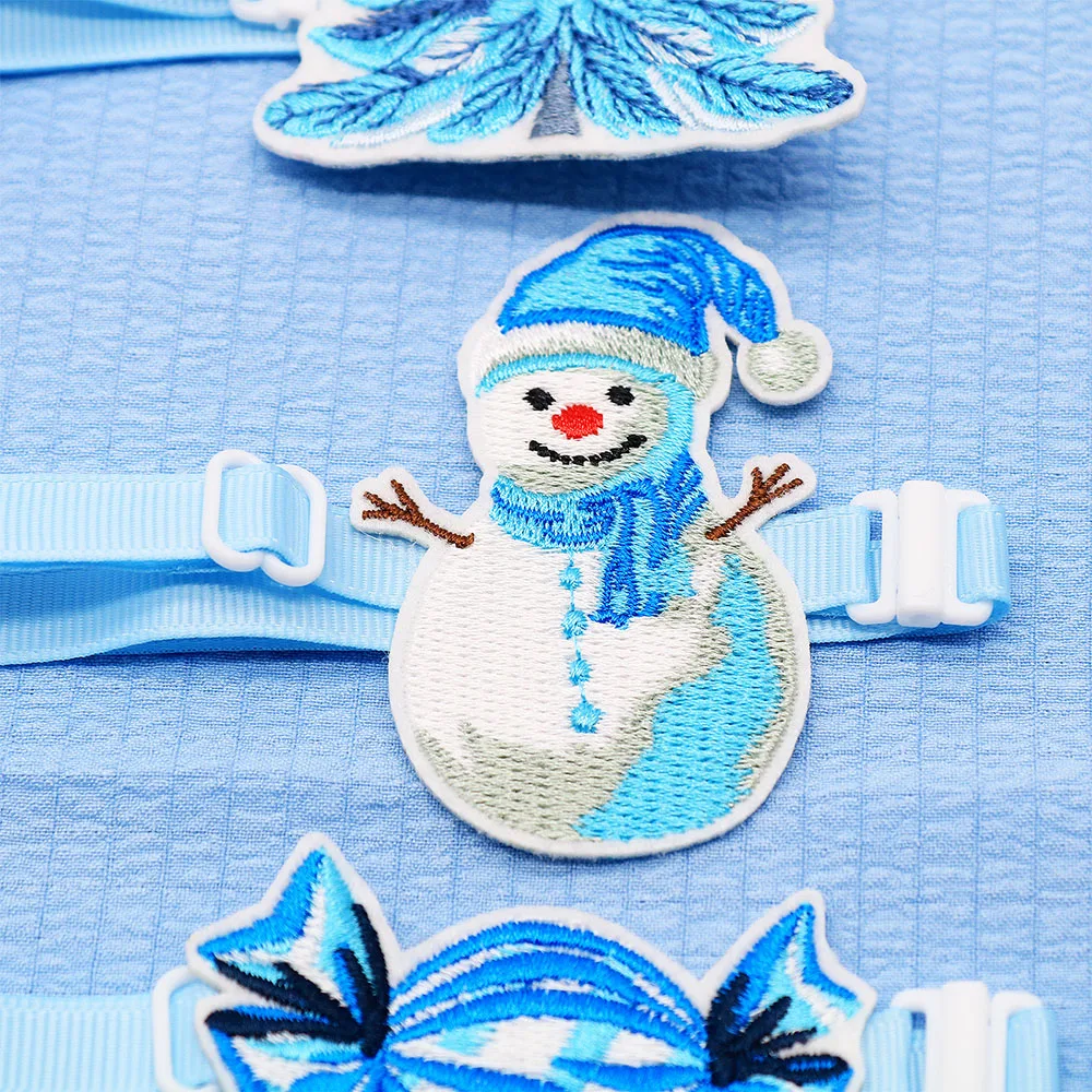 50 Uds. Pajaritas de invierno para perros, decoraciones navideñas para el cuidado de perros, pajarita ajustable para perros pequeños y cachorros, corbatas para perros y mascotas - imagen 4