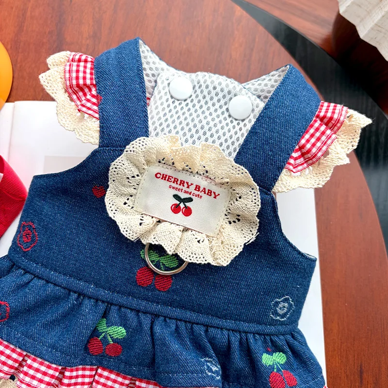 Conjunto vaquero para Chihuahua con correa a juego - imagen 4