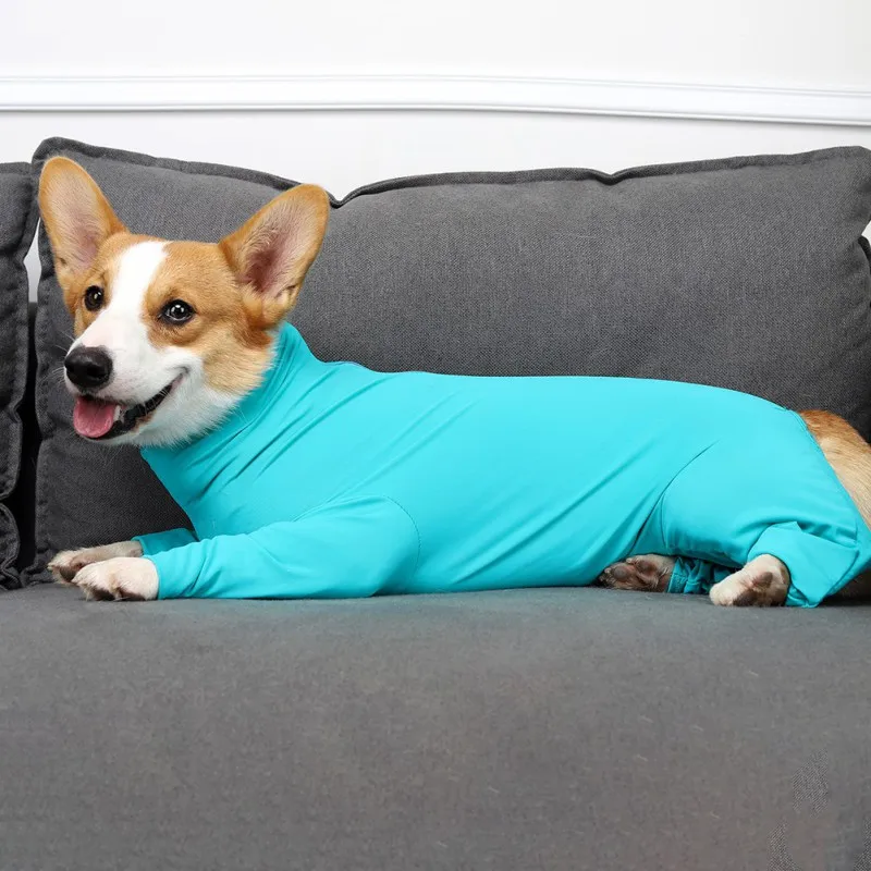 Pijamas para perros medianos y grandes, ropa para mascotas, Mono para disfraz, abrigo de manga larga de 4 Patas, ropa de recuperación quirúrgica - imagen 3
