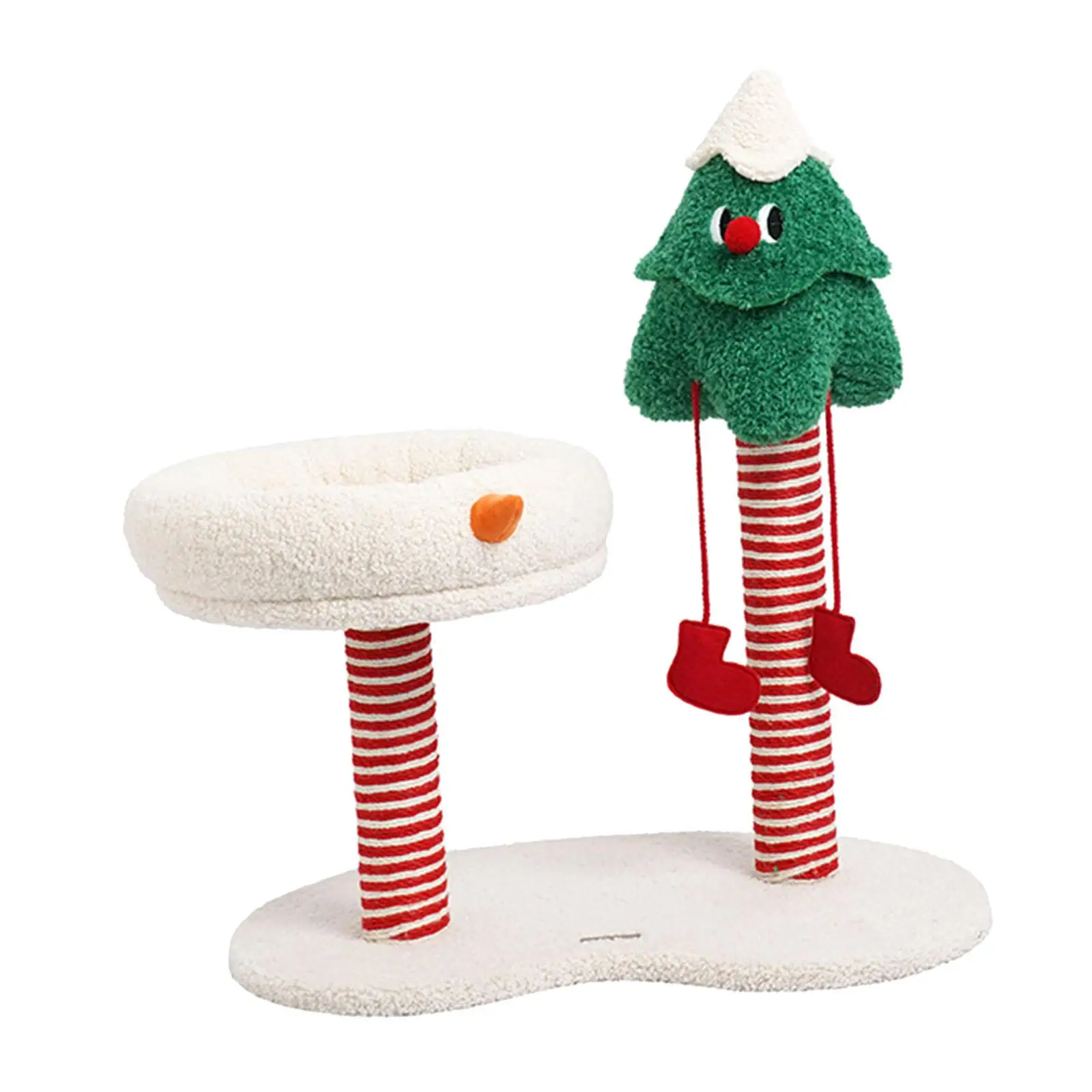 Cat Scratching Post Christmas Theme Cat Climbing Frame for Kittens Jumping