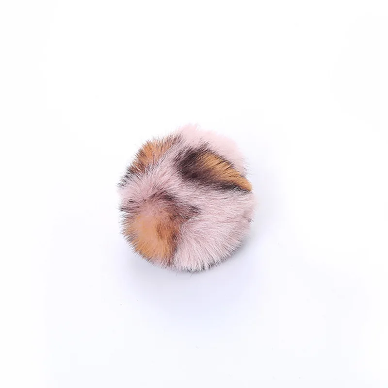 Bolas peludas interactivas para gatos – Diseño leopardo, suaves para masticar - imagen 5