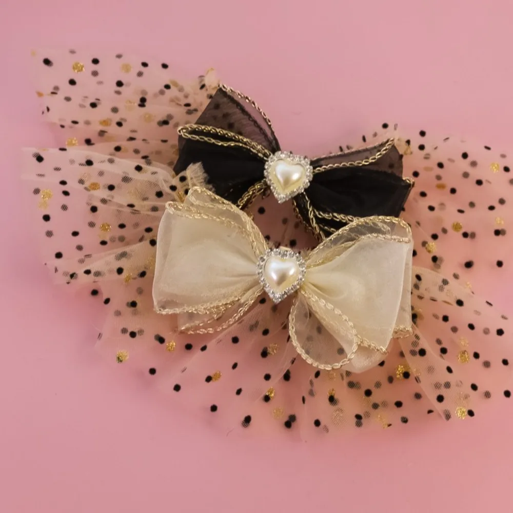 Collar de perla con lazo y toallita para gatitos cachorros elegante - imagen 4