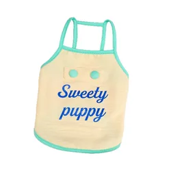 Ropa de primavera para gatos y perros pequeños – Chaleco Teddy bordado