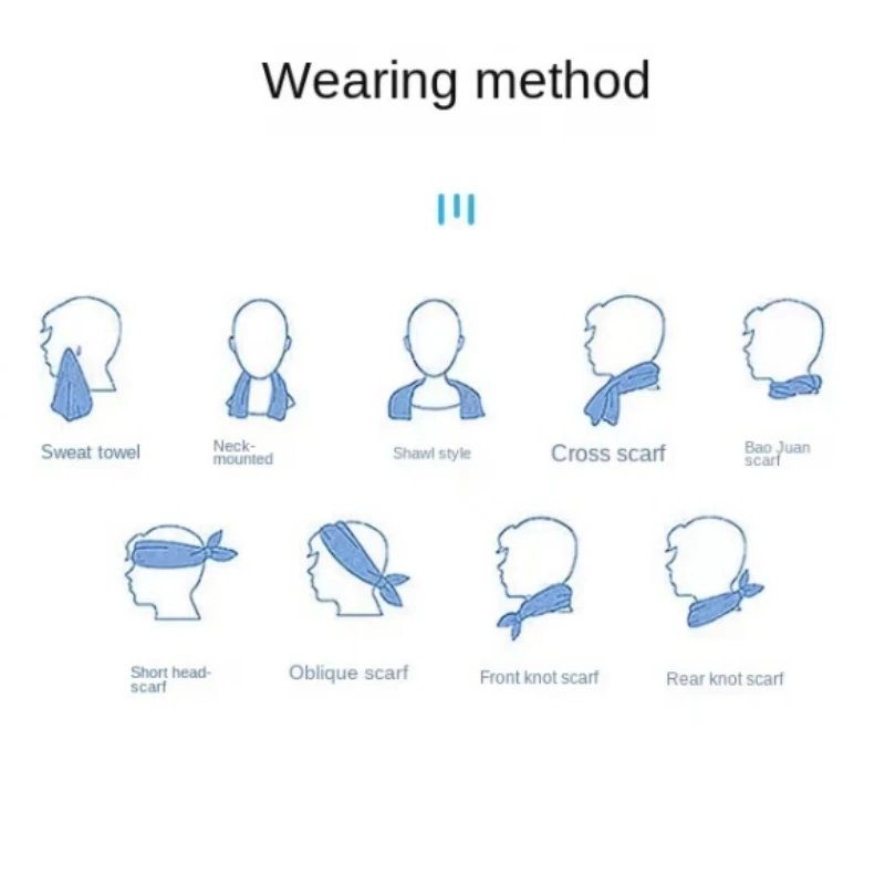 Toalla deportiva portátil con Mini juego de Gel de silicona, toalla fría de fibra de poliéster, deporte, gimnasio, correr al aire libre, toalla fresca de secado rápido - imagen 5