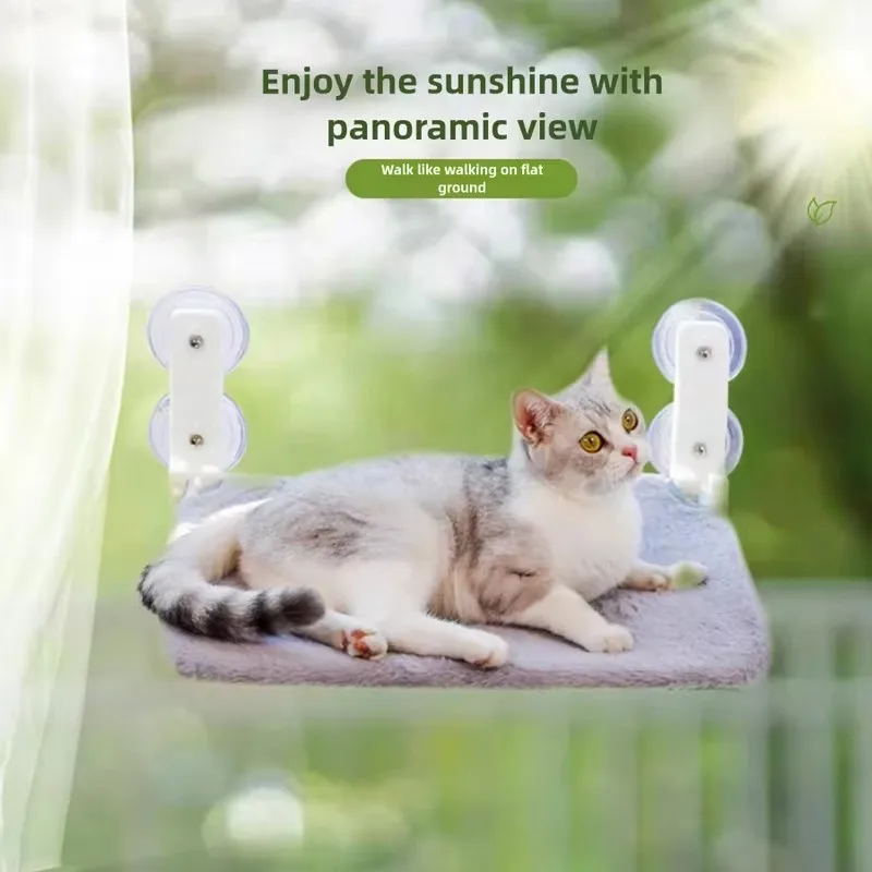 Hamaca para gatos en ventana con ventosas - cama colgante cómoda - imagen 2