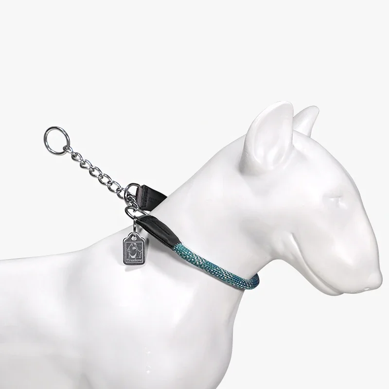 Winhyepet Collar de perro para viajar, Collar de estrangulación para mascotas, cadena P, entrenamiento, caminar, collares genuinos para cachorros, perros medianos y grandes, Pitbull - imagen 4