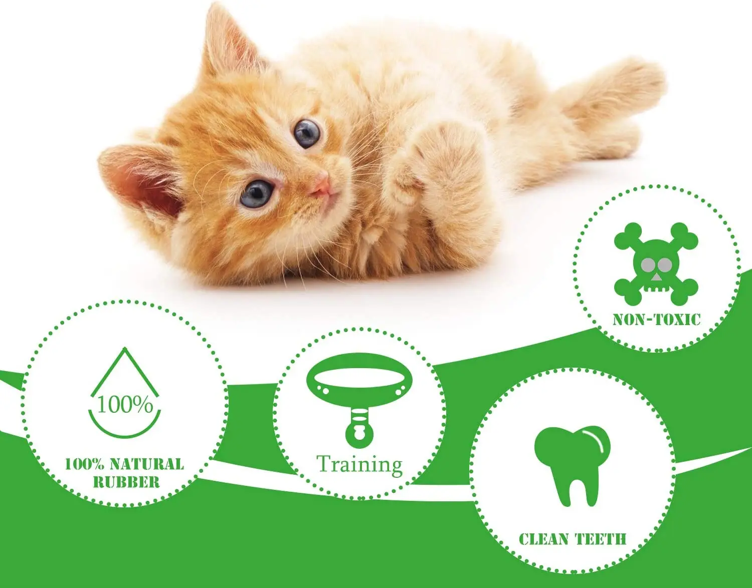 ATUBAN-cepillo de dientes para gatos, juguete con hierba gatera, cuidado Dental de goma interactivo para gatitos, juguetes duraderos para masticar seguro en forma de cangrejo - imagen 2