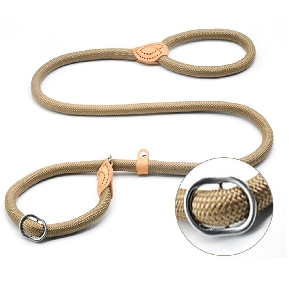 Correa para perro de 1,5 M/1,8 M, cuerda antideslizante, correa de plomo, cuerda trenzada resistente, Collar de bucle ajustable, correas de entrenamiento para perros medianos y grandes - imagen 5