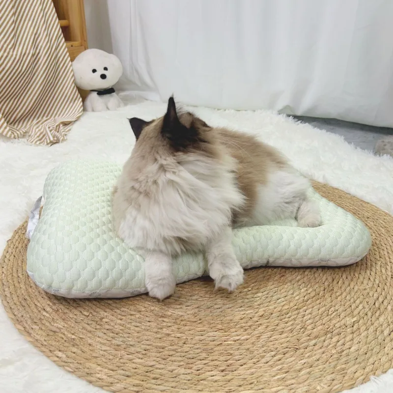 Nido de gato refrescante de verano, estera semice para las cuatro estaciones, cómodo colchón General para perros pequeños, muebles para mascotas, suministros de productos - imagen 5