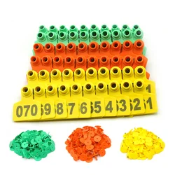 Aretes de cobre numerados para identificación de gatos y perros