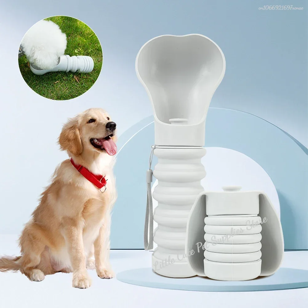 Botella de agua plegable de calidad alimentaria para mascotas, dispensador compacto a prueba de fugas para perros, taza de agua portátil desmontable de gran capacidad para perros - imagen 2