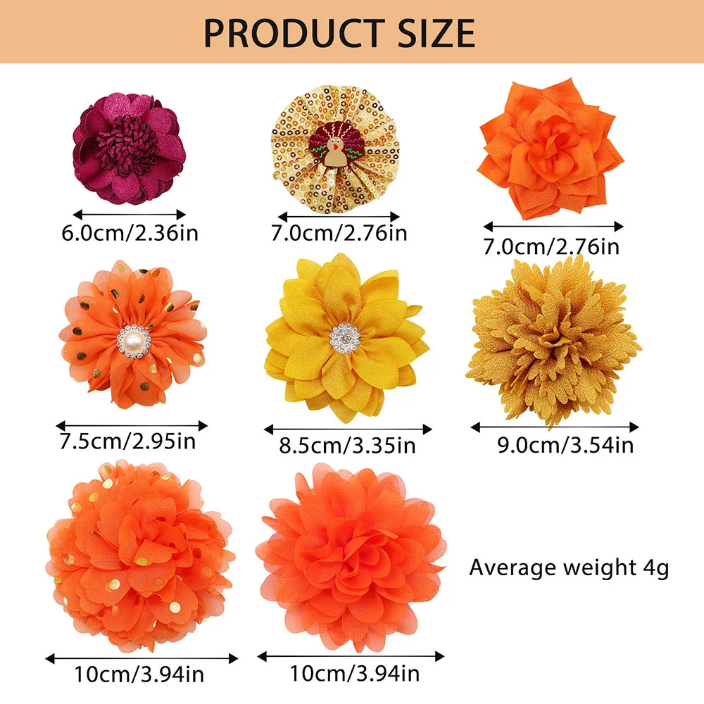 Accesorios de Acción de Gracias para perros, Collar de pajaritas deslizables para mascotas, pajarita naranja, productos de aseo para mascotas, 50 piezas - imagen 5