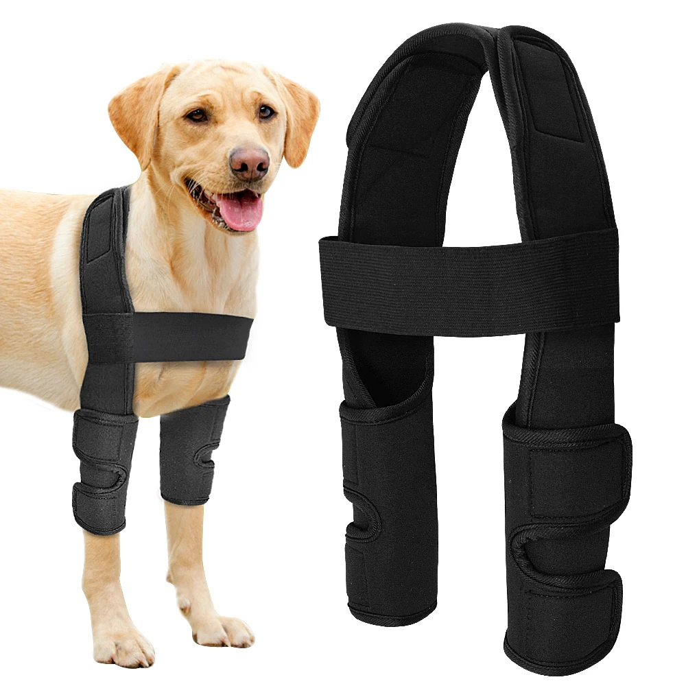 Vendajes para perros y mascotas, rodillera para piernas, protección ajustable, funda de recuperación para mascotas, suministros médicos, accesorios para perros - imagen 2
