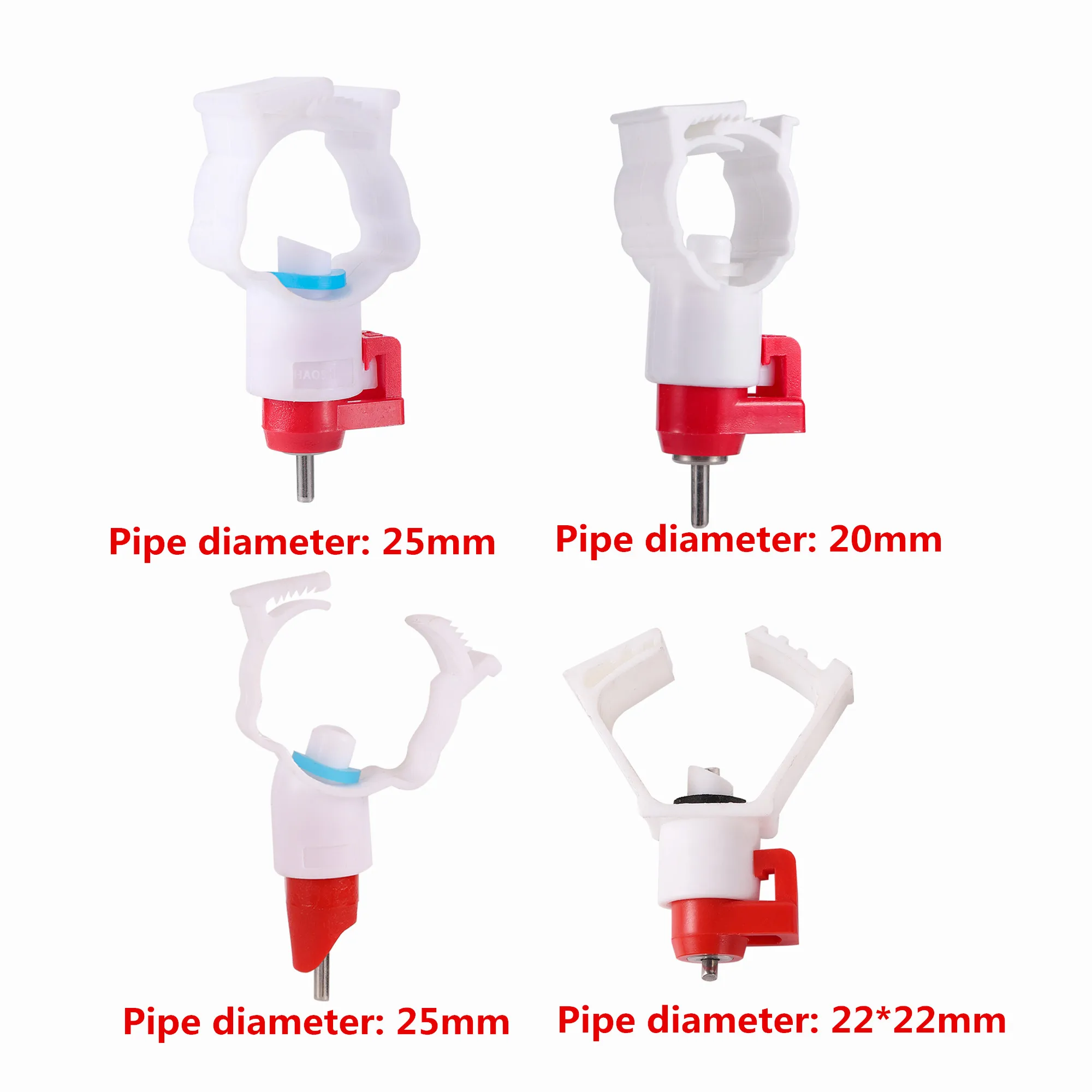 Bebedero 360 grados para pollos tipo gallinero con clip de tubo PVC - imagen 2