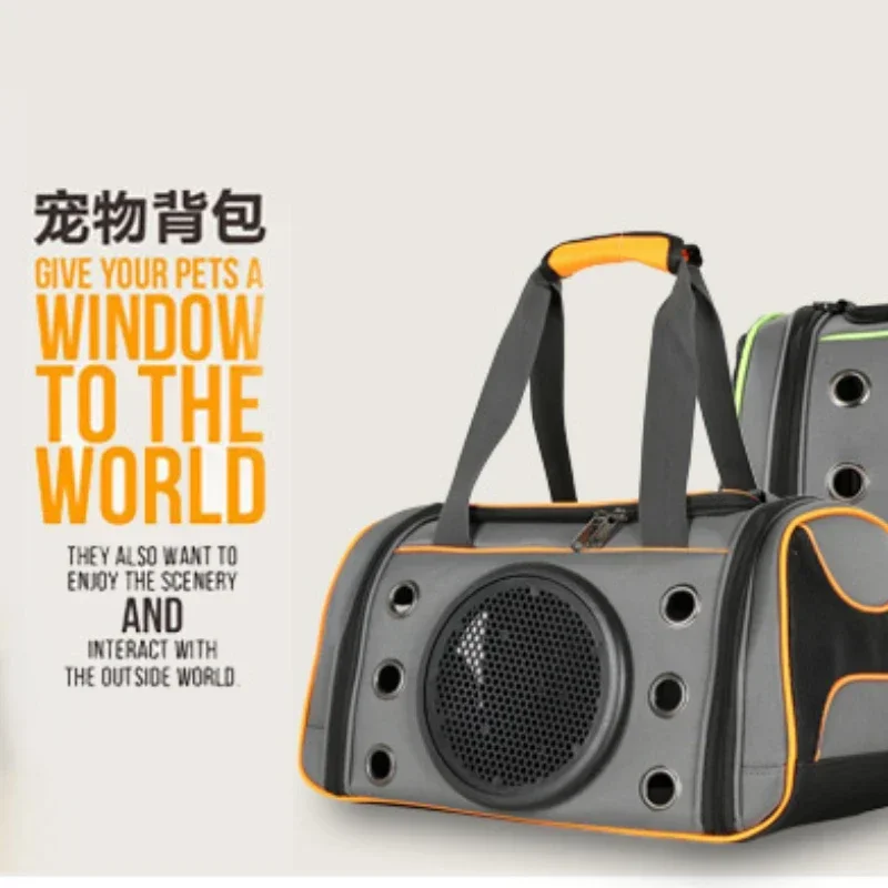 Bolsa portátil para perros y mascotas, bolsa oblicua para gatos y mujeres, mochila plegable extraíble para perros pequeños, mochila de viaje para gatos y mascotas - imagen 2