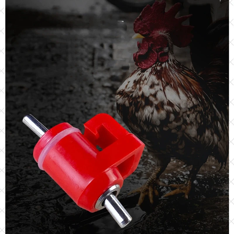 Bebedero para pezones de pollo tipo bola de aves de corral, línea de riego automático, bebedero asociado para granja de capas de asado, 50 Uds.