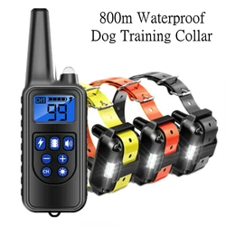 Collar eléctrico para perros impermeable con control remoto
