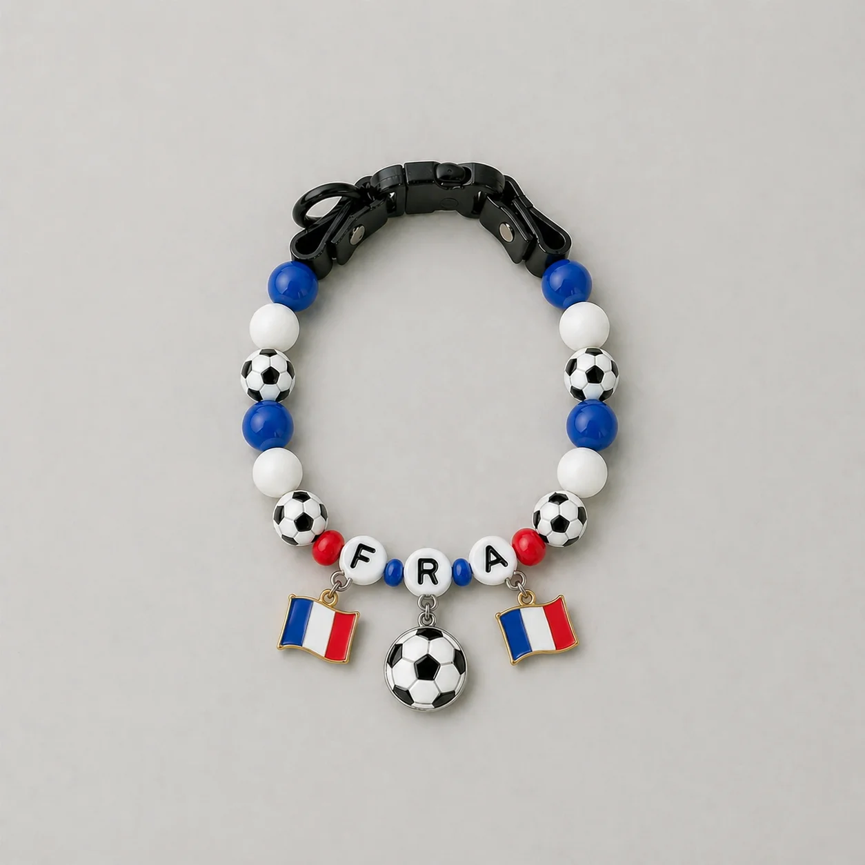 Collar de fútbol para perros y gatos con pulsera a juego