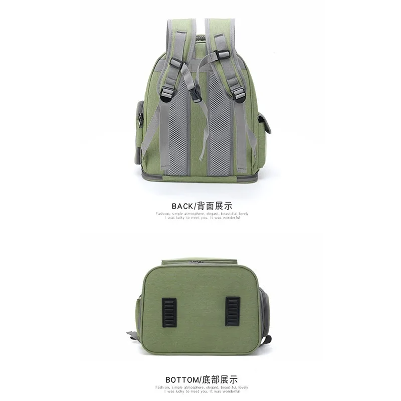 Bolsa para mascotas portátil de dos hombros, cápsula transpirable con vista, paquete para mascotas, productos de viaje de gran espacio, bolsas de suministros, accesorios para perros y gatos - imagen 5