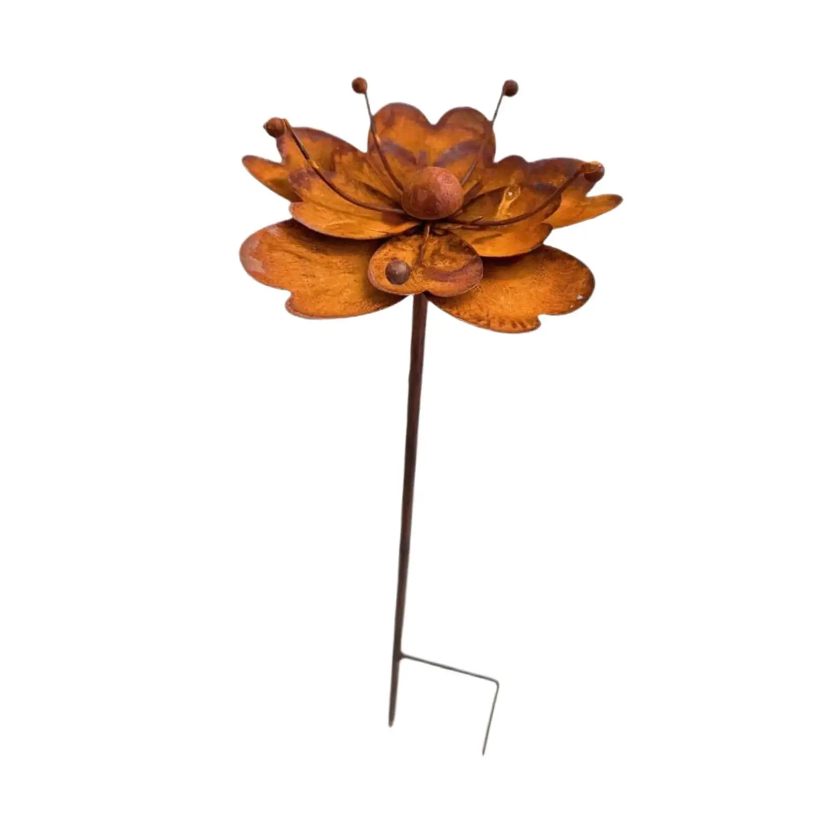 Flowers Garden Stake Lawn Ornament Yard Stake Garden Decor for Yard Pathway Outside