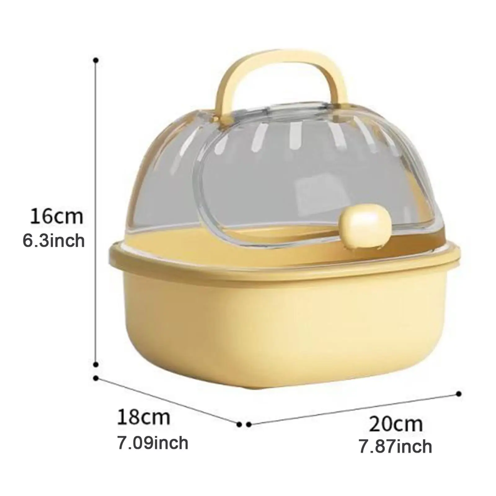 Hamster Carry Case Cage Travel Mice Travel Case Small Animal Carry Case for Outdoor Chinchilla Hedgehog Vacation Dwarf Hamster