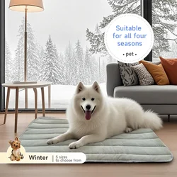 Cama suave para perros y gatos – Cojín de felpa acolchada