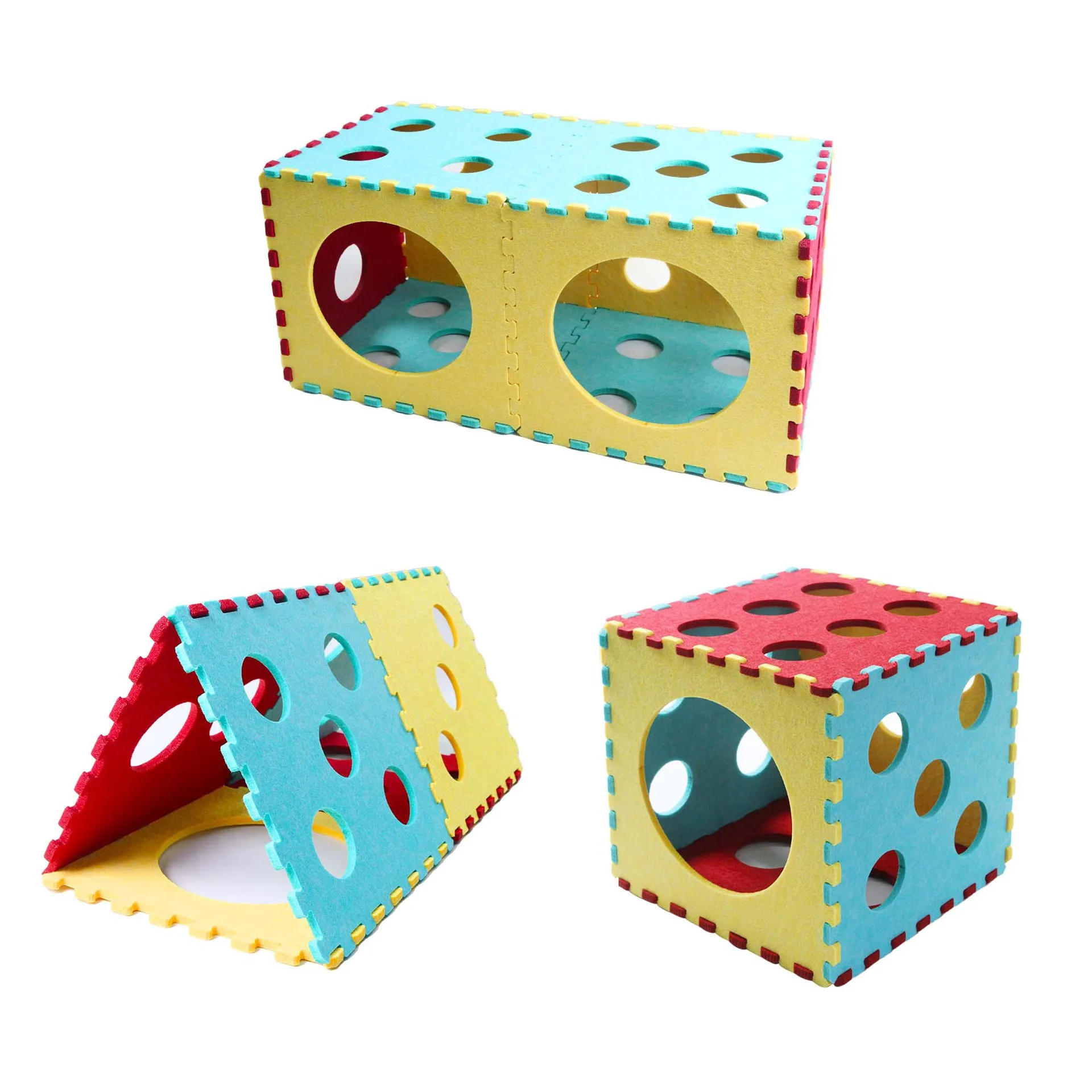 Túnel plegable para gatos - Juguete interactivo interior - imagen 5