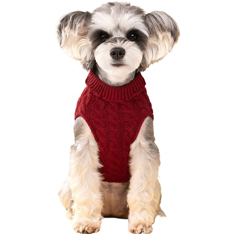 Suéter cálido para perros pequeños y medianos, ropa para cachorros, jersey de Bulldog Francés, chaqueta Yorkie, disfraz para mascotas, otoño e invierno - imagen 5