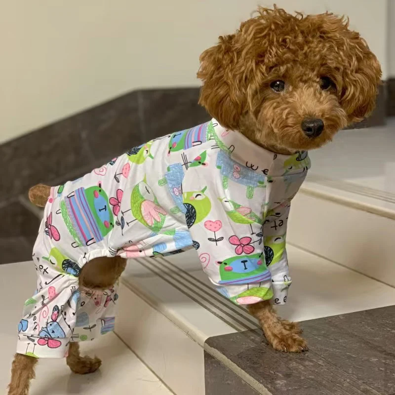 Pijama mono para perros pequeños diseño adorable