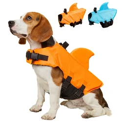 Chaleco salvavidas flotador para perros pequeños - Asa y diseño tiburón