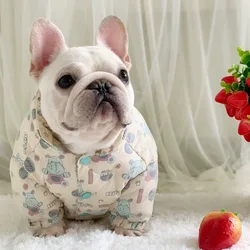 Chaqueta de invierno acolchada para Bulldog Francés y Pitbull
