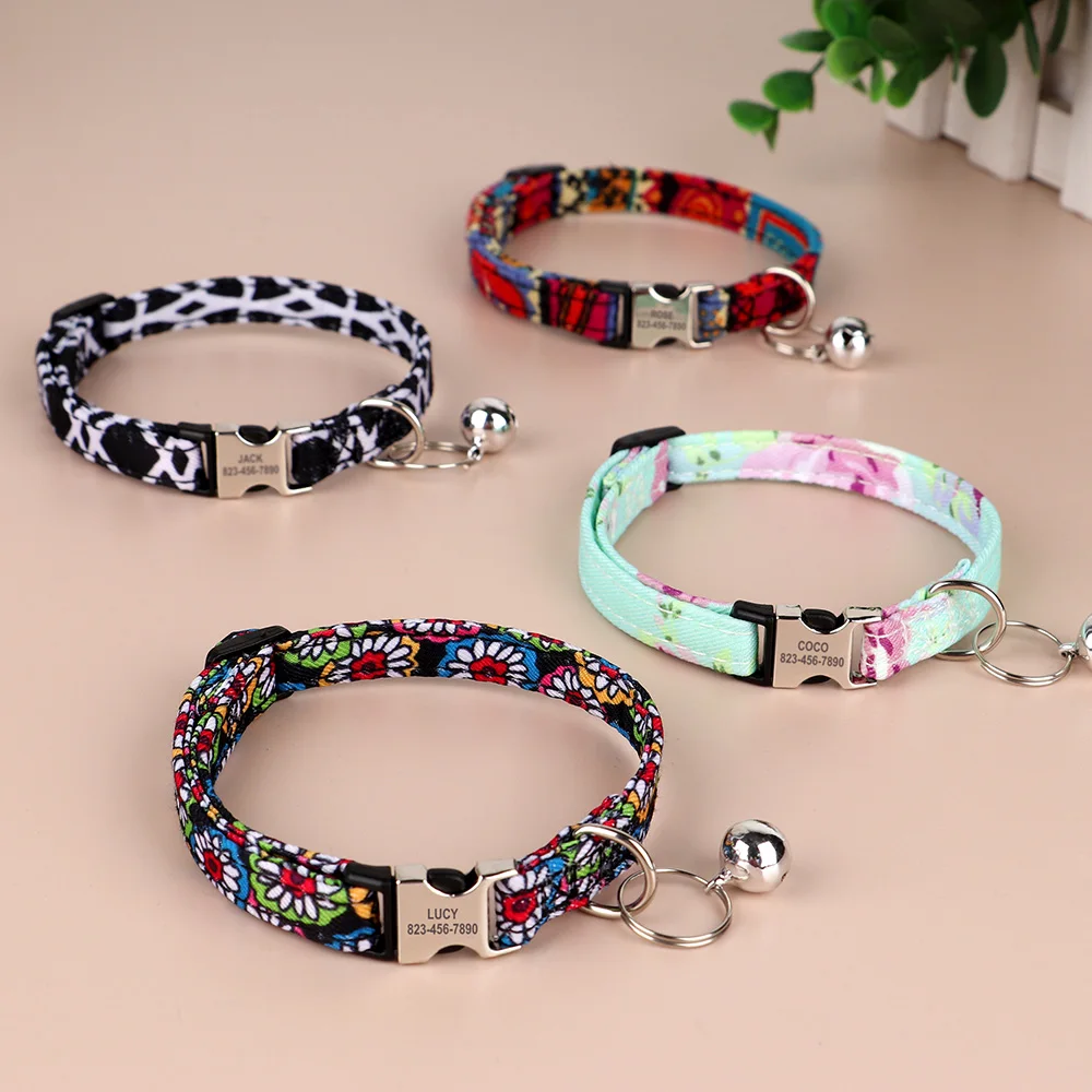 Collar personalizado para gato con placa grabada – Ajustable antipérdida - imagen 3