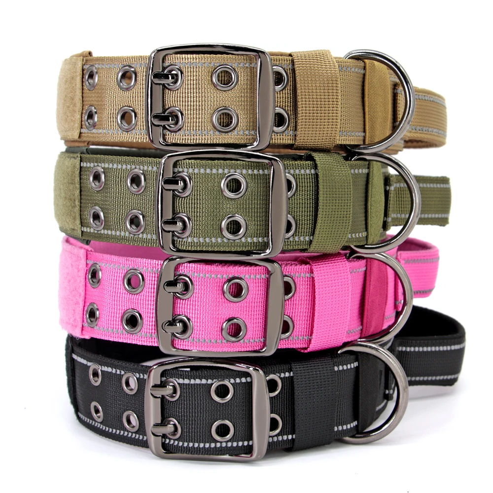 Collar táctico militar para perro, collares de entrenamiento fuertes personalizados con mango, duradero para perros medianos y grandes, Shepard alemán - imagen 5