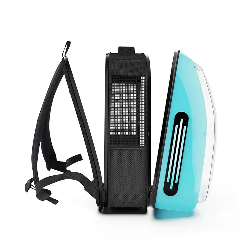 Bolsa para gatos portátil, transpirable, gran espacio para salir, bolsa plegable para mascotas, mochila para mascotas, mochila transportadora para gatos - imagen 5