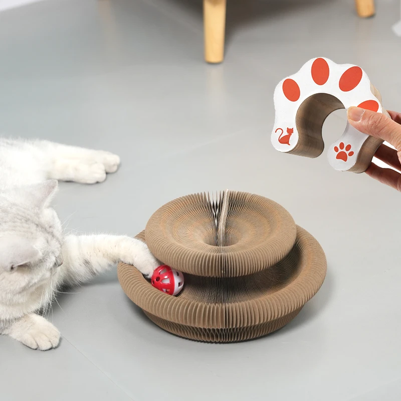 Rascador de órgano mágico plegable para gato, juguete divertido, garra de molienda, cama para dormir, juguetes interactivos engrosados, suministros para mascotas - imagen 4