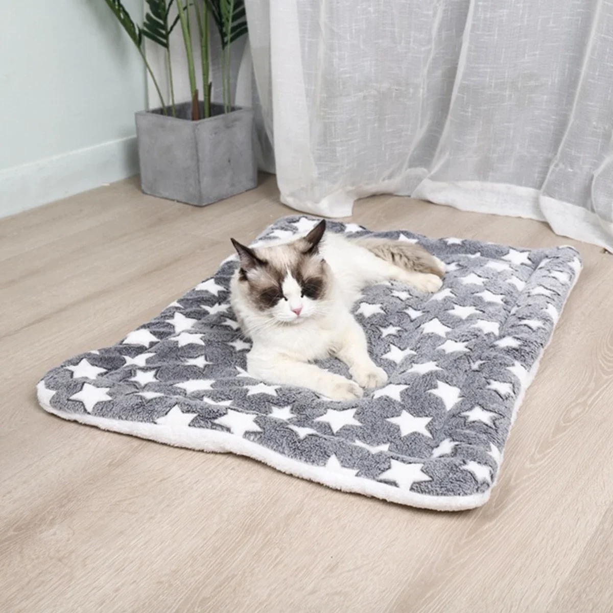 Estera de franela para mascotas, cama para perros y gatos, estera gruesa para dormir, manta para perros, estera para cachorros, gatitos, cama para perros pequeños y grandes - imagen 2
