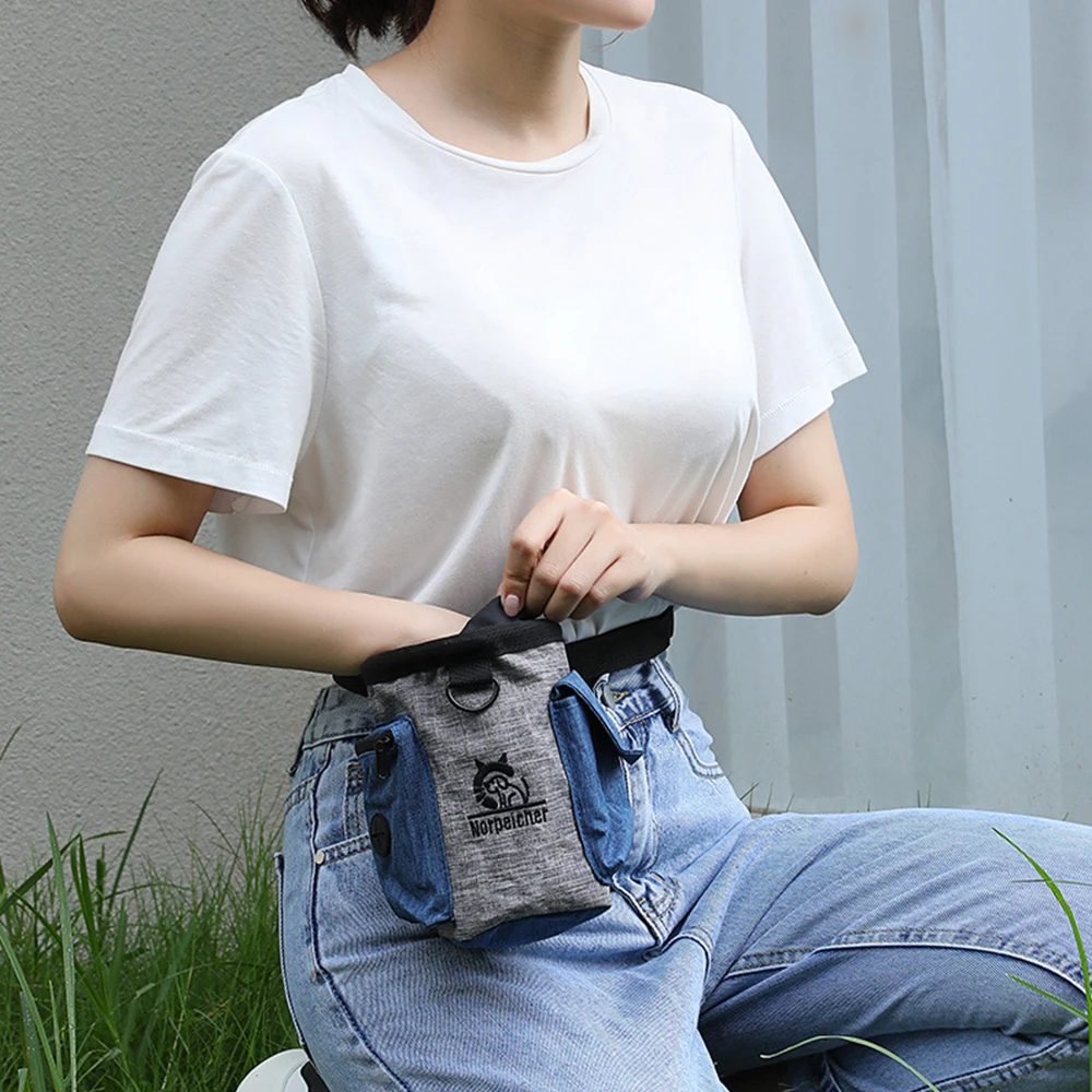 Bolsa de adiestramiento al aire libre para perros, riñonera para perros, bolsa de terapia, bolsa multifuncional para mascotas, bolsa para golosinas para mascotas, bolsa de cintura para premios de aperitivos y tren, bolsa para mascotas - imagen 2