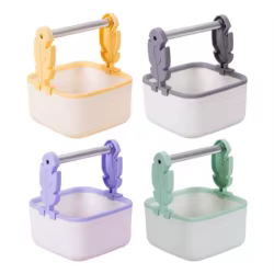 Percha 2 en 1 para pájaros pequeños – Ejercicio y juego