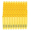 100 Pcs tags yellow