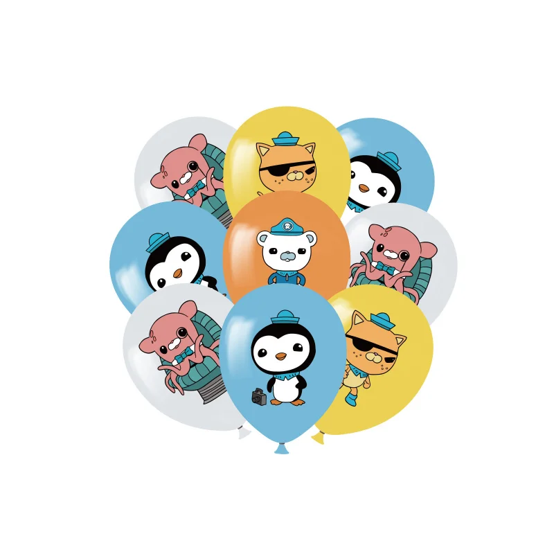 Decoración de fiesta de cumpleaños de los octonautas, pancarta de dibujos animados, globo, adorno para pastel, suministros para fiesta, Barnacles Peso Kawazii, juguete para Baby Shower - imagen 5