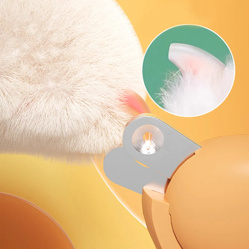 HOOPET-cortaúñas para gatos, cortador de uñas para gatos con orificio redondo, especial, tijeras para principiantes, suministros para mascotas - imagen 4