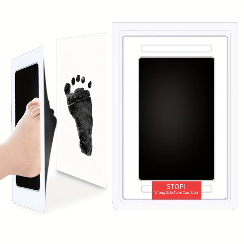 Kit de recuerdo con huella de pata de mascota, almohadilla de tinta de tacto limpio para perros y gatos, crea impresas duraderas de huellas/pegada, perfecta para conmemorativas - imagen 5