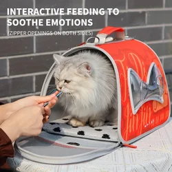 Portabebés de malla transpirable para perros, mochila para mascotas, bolsa de transporte segura para gatos de viaje para perros y gatos pequeños