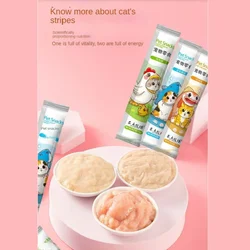Bocadillos para mascotas, crema de nutrición para comida de mascotas, pescado seco, atún, bacalao, Gato enlatado, gato adulto