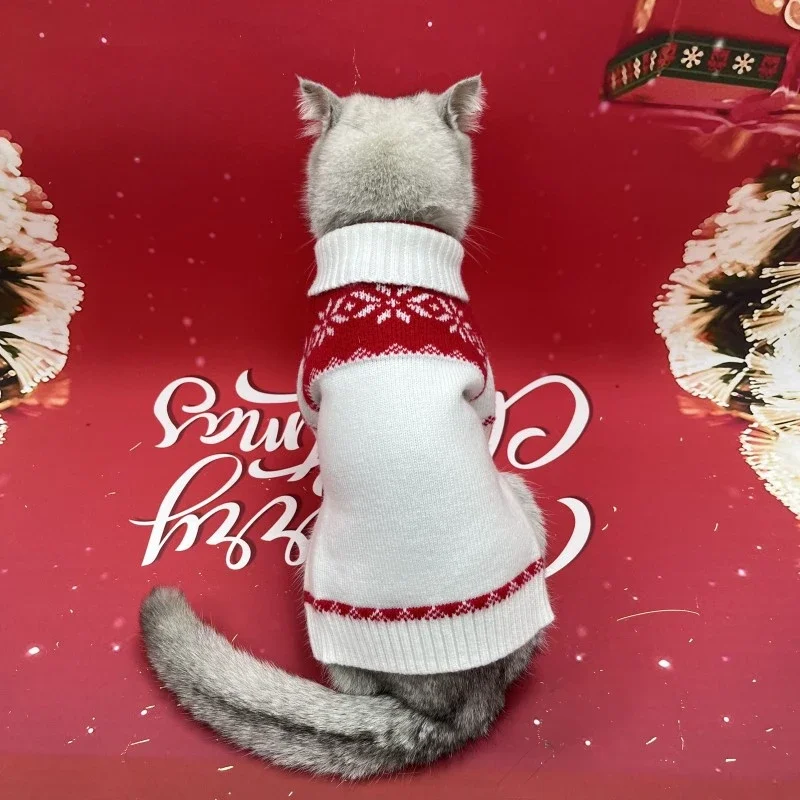 Suéter de punto para perros pequeños, ropa para cachorros, oso Pomerania, Navidad, otoño, invierno, más grueso, Año Nuevo - imagen 4